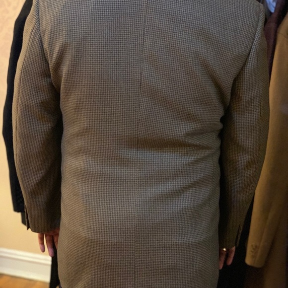 Canali 46L brown Houndstooth Blazer - Picture 3 of 5
